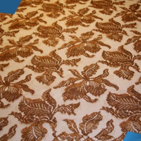 French Lurex Lace Fabric - 019