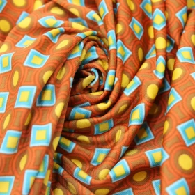 Pattern diamond Stretch Fabric - 015