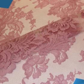 Pink French Lace - Fabric