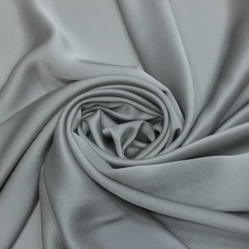 Grey Crepe Alta Moda Italy Fabric - 008