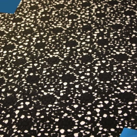 Black French Lace Fabric - 062