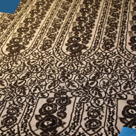 Black French Lace Fabric - 023