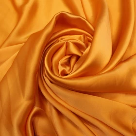 Pure Silk Fabric-  Orange