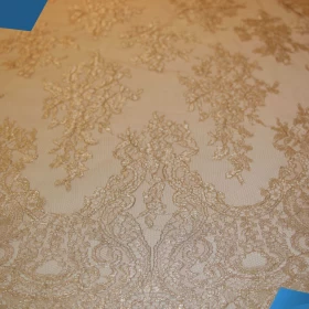 French Lurex Lace Fabric - 009