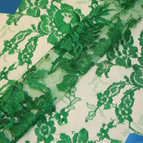 Green  French Lace - Fabric