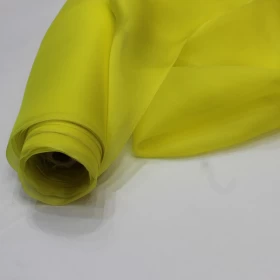 Plain Organza Yellow Fabric - 001