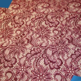 French Lurex Lace Fabric - 091