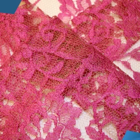 Super Pink French Lace - Fabric