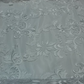 White Hard Lace Fabric - 023