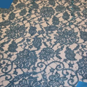 French Lurex Lace Fabric - 069