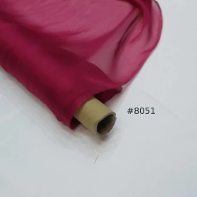 Claret Chiffon Pure silk Fabric - 052