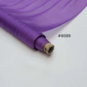 Wisteria Purple Chiffon Pure silk Fabric - 075