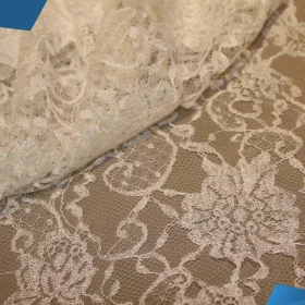 White French Lace - Fabric