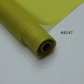 Trendy Yellow Organza Fabric- 073