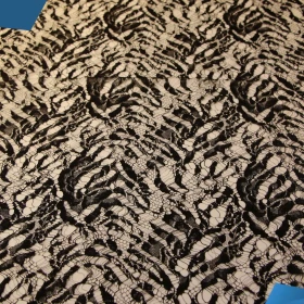 Black French Lace Fabric - 011