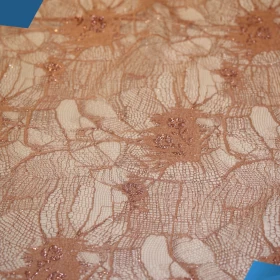 French Lurex Lace Fabric - 010