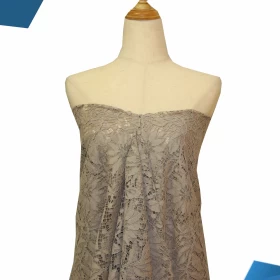 Hillary Beige French Lace - Fabric