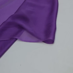 Wisteria Purple Chiffon Pure silk Fabric - 075