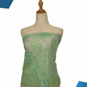 Lime Green French Lace - Fabric