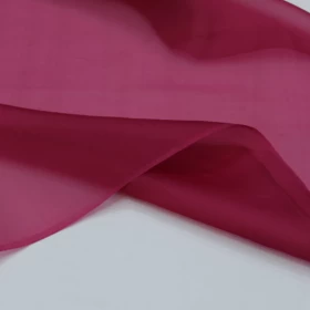 Claret Red Organza Fabric- 023