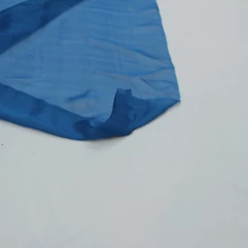 Wedgewood Blue Chiffon Pure silk Fabric - 057