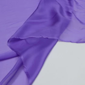 East Side Purple Chiffon Pure silk Fabric - 072