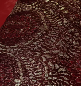 Lace Fabric -Red