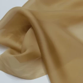 Shadow Brown Organza Fabric- 037