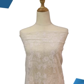 White French Lace - Fabric