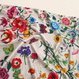 Pattern Silk Fabric-106
