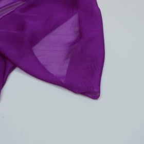 Affair Violet Chiffon Pure silk Fabric - 037