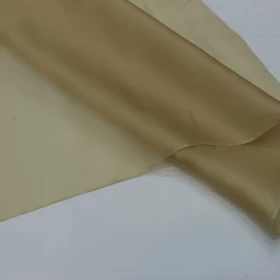 Tobacco Brown Organza Fabric- 039