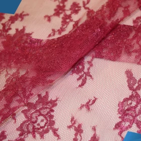 French Lurex Lace Fabric - 036