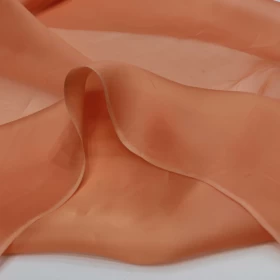 Santa Fe Peach Organza Fabric- 084