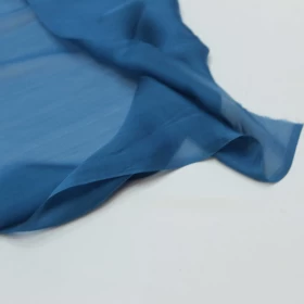 Havelock Blue Chiffon Pure silk Fabric - 060