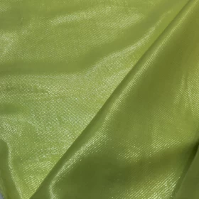 Plain Yellow Lurex Chiffon Fabric - 008