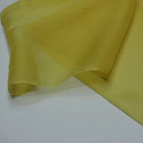 Limed Oak Yellow Organza Fabric- 014