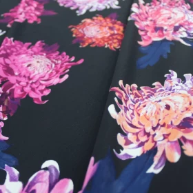 Pattern Silk Crepe Fabric-0014