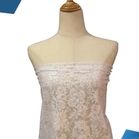 White French Lace - Fabric