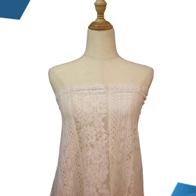 White French Lace - Fabric