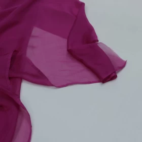 Royal Heath Pink Chiffon Pure silk Fabric - 040