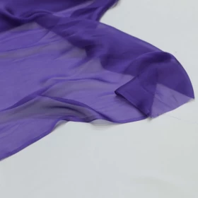 Scampi Purple Chiffon Pure silk Fabric - 078