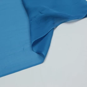 Sky Blue Chiffon Pure silk Fabric - 053