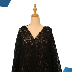 Black French Lace Fabric - 009