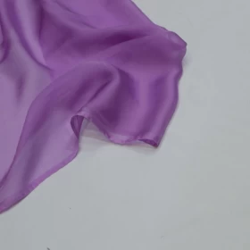 Amethyst Smoke Pink Chiffon Pure silk Fabric - 071