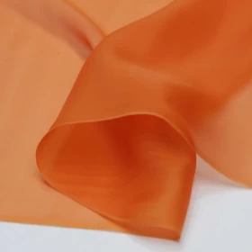 Pueblo Orange Organza Fabric- 016