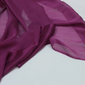 Finn Purple Chiffon Pure silk Fabric - 047