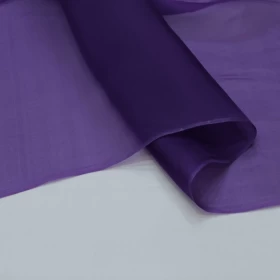 Victoria Purple Organza Fabric- 040