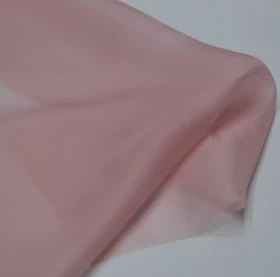 Baby Pink Organza Fabric- 054