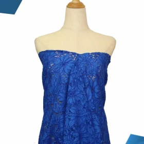 Fun Blue French Lace - Fabric